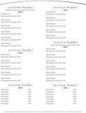 Country Cafe Menu Page