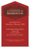 Flyer for Restaurant Event