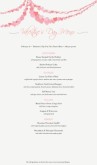 Long Menu for Valentines Day