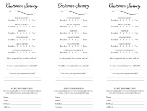 Customize Elegant Comment Cards