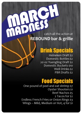 Customize March Madness Table Tent