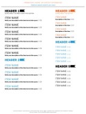 Sports Grill Menu Page