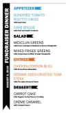 Sports Grill Dinner Menu