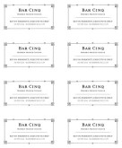 Vintage Restaurant Business Card