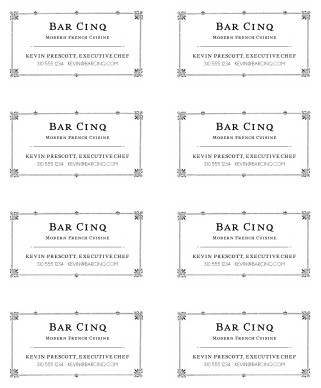 Customize Vintage Restaurant Business Card