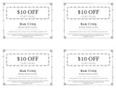 Vintage Restaurant Coupon