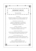 Vintage Table Tent Menu