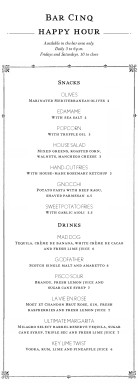 Customize Vintage Bar Menu