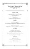 Vintage Wedding Menu