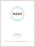 French Restaurant Menu Cover