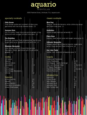 Customize Club Party Menu