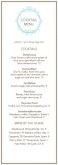 French Drinks Menu