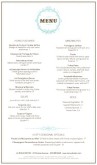 French Restaurant Menu Long