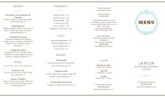 French Restaurant Takeout Menu