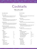 Nightclub Design Menu