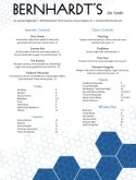 Nightclub Drinks Menu