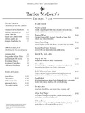 Traditional Irish Pub Menu