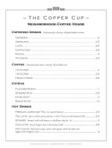 Cafe Coffee Menu