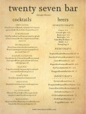 American Beer Menu
