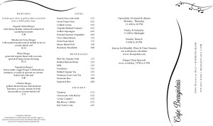 Customize Dinner Takeout Menu
