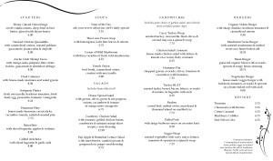 Customize Takeout Page Dinner Menu