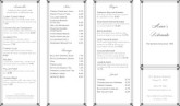 Elegant Takeout Menu