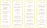 Takeout Page Breakfast Menu