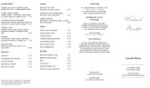 Outdoor Cafe Takeout Menu