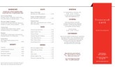 Takeout Modern Cafe Menu