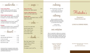 Customize Takeout Family Dining Menu