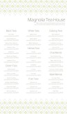 Tea Drinks Menu