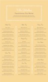 Formal Teahouse Menu