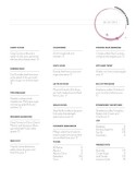 Cocktail Menu