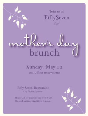 Customize Mothers Day Brunch Event