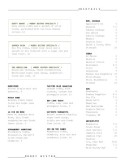 Cocktail Drinks Menu