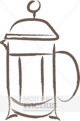 Coffee French Press Clipart