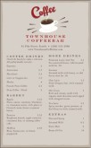 Vintage Coffee Menu