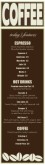 Daily Coffee Menu