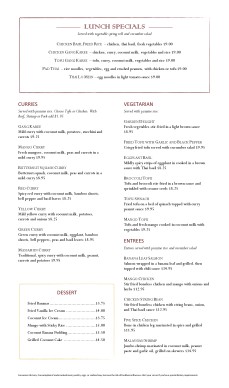 Customize Thai Menu Page