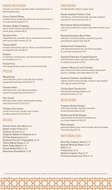 Customize Sandwich Menu Page