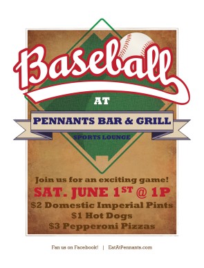 Customize Baseball Season Flyer
