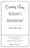 Coming Soon Restaurant Flyer