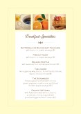 Breakfast Table Tent