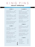 Bowling Alley Menu