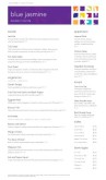 Asian Fusion Restaurant Menu