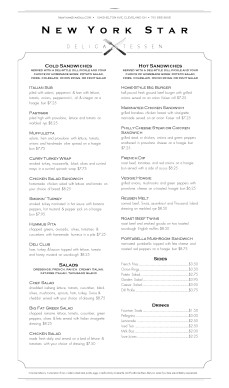 Customize Gourmet Deli Menu