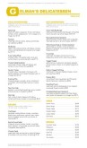 German Deli Menu
