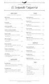 Traditional Mexican Menu
