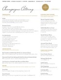 Catered Wedding Reception Menu