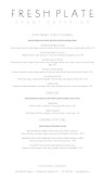 Simple Wedding Catering Menu